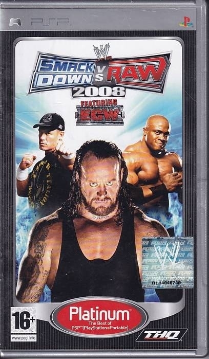 SmackDown vs Raw 2008 Platinum - PSP game (A Grade) (Used)